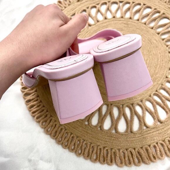 Zara Pink Mid Block Heel Sandals Size 36 3328/910/050 - Picture 10 of 10
